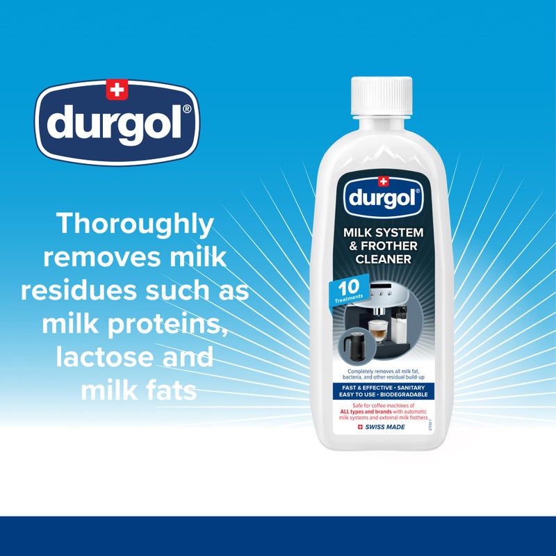 Durgol Milk System And Frother Cleaner For All Brands Of Coffee Makers, External Milk Frothers,16.9 Ounce, White - Image 2